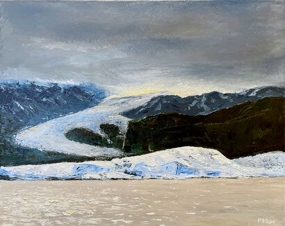 Jokulsarlon Glacier Lagoon - a Paint Artwork by Paul Mon